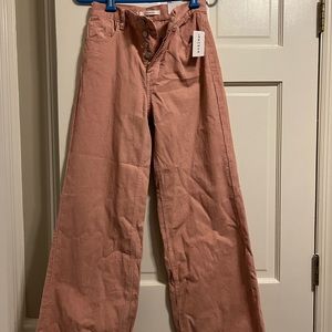 Pacsun NWT wide leg Lennox sand pants button down